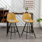 Porth Fabric Kitchen 28.25" Counter Height Stools, Set of 2