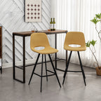 Porth Fabric Kitchen 28.25" Counter Height Stools, Set of 2