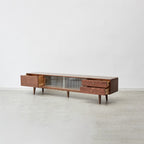 Walnut Color North America A Grade Solid TV Cabinet