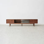 Walnut Color North America A Grade Solid TV Cabinet