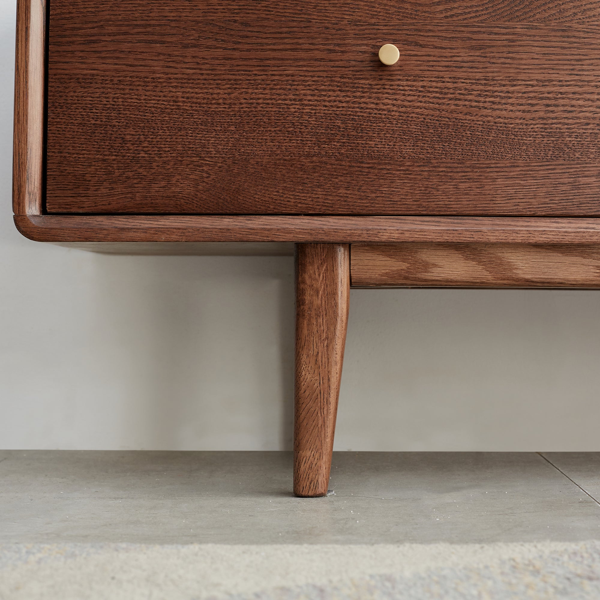 Walnut Color North America A Grade Solid TV Cabinet