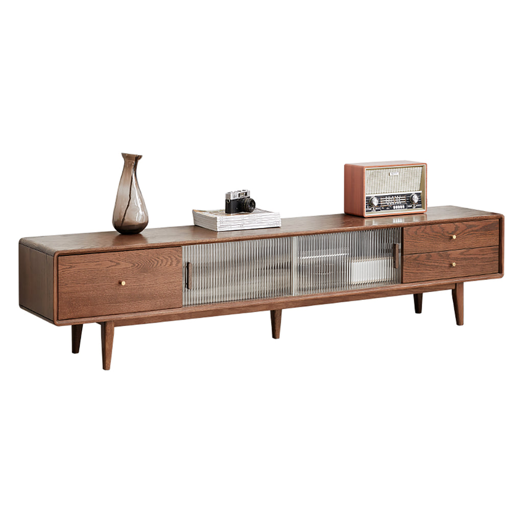 Walnut Color North America A Grade Solid TV Cabinet