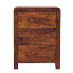 Naya Nightstand, 3-Drawers, Chestnut