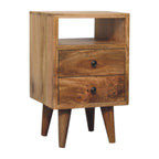 Solid Wood Mini Oak-ish Classic Nightstand