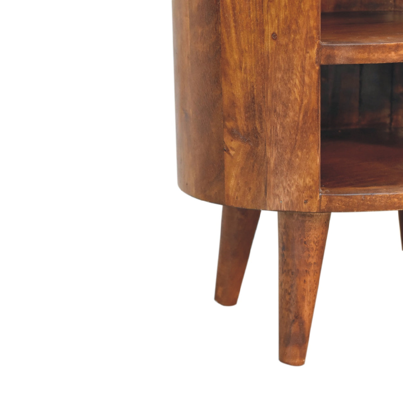 Solid Wood Cortez Nightstand, Chestnut Finish