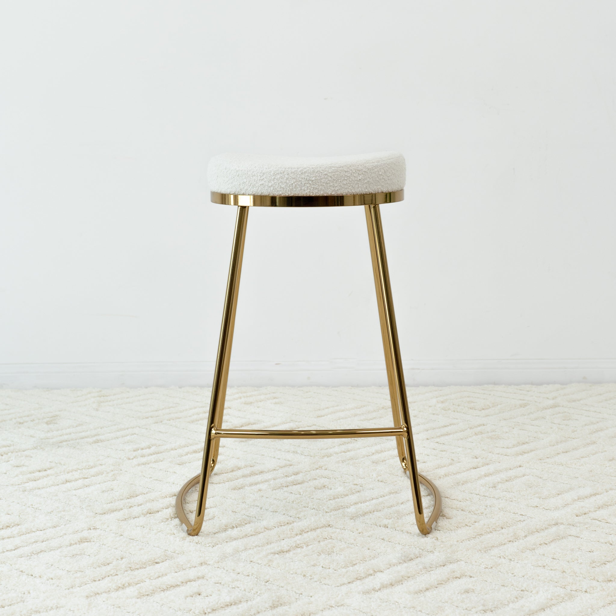 Jane 26" Mid-Century Modern Luxury Upholstered Stool