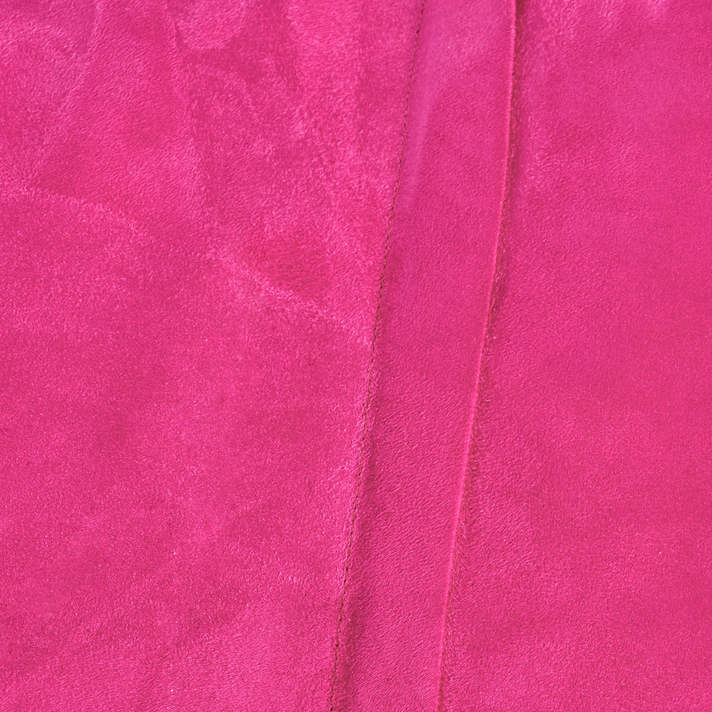 Michael 4 Foot Cylindrical Suede Bean Bag - Fuchsia
