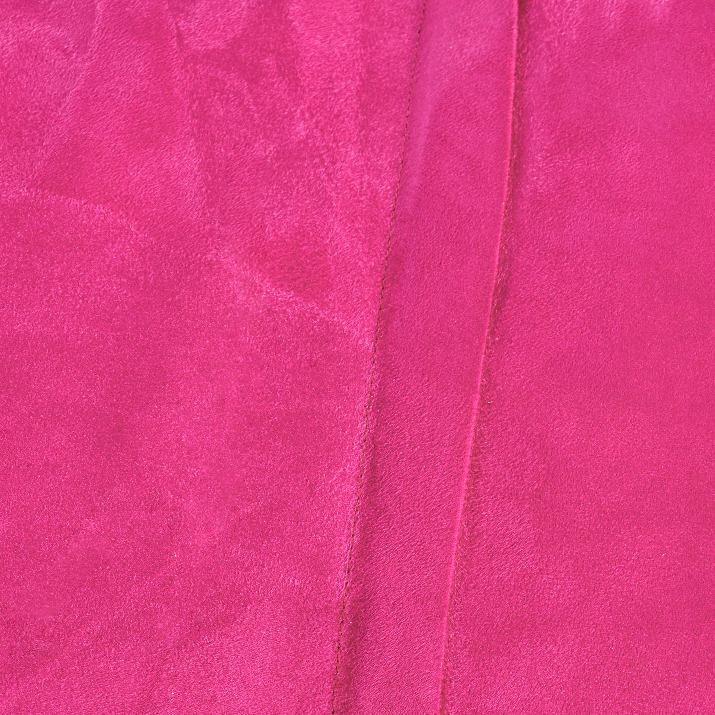 Michael 4 Foot Cylindrical Suede Bean Bag - Fuchsia