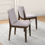 Modern Laura Mid-Century Modern Solid Wood Dining Chair Set