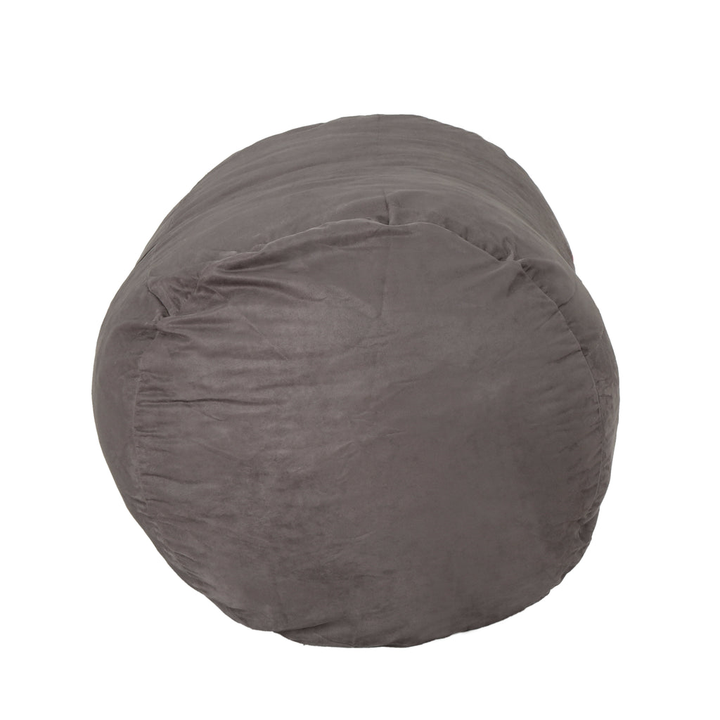 Michael 4 Foot Cylindrical Suede Bean Bag