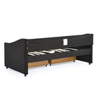 Twin Size Upholstered Daybed with Drawers