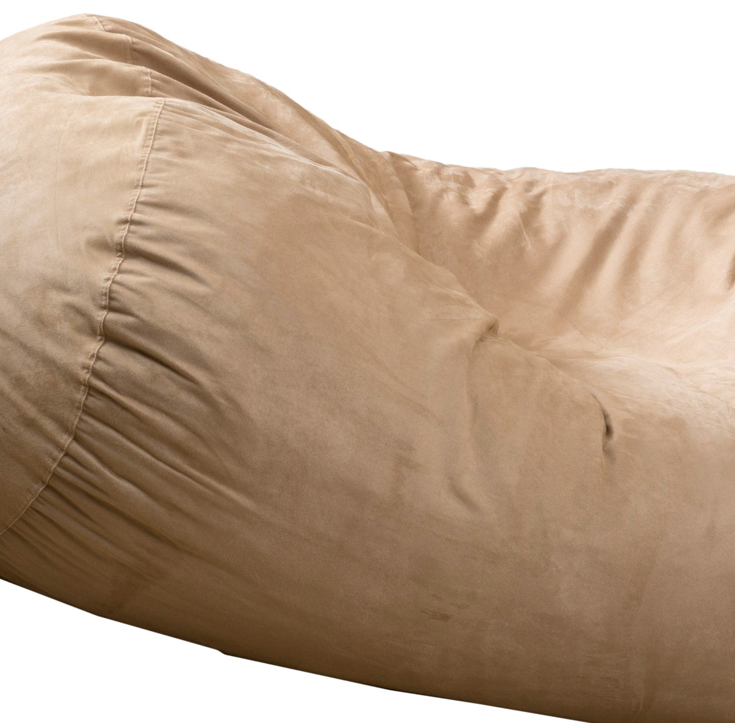 Marlin 6.5 Foot Suede Cylindrical Bean Bag - Tuscany