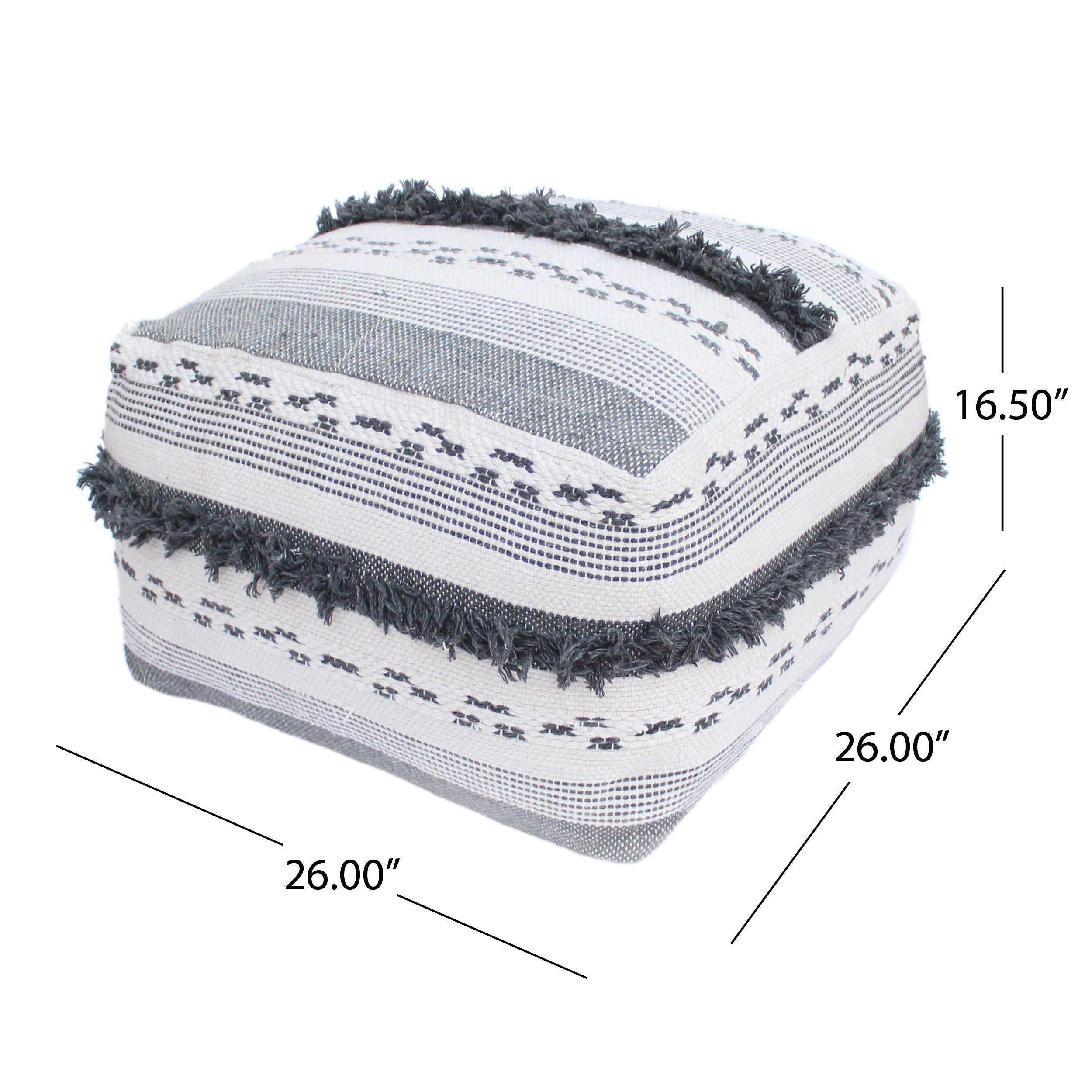 Karim Faux Yarn Large Pouf