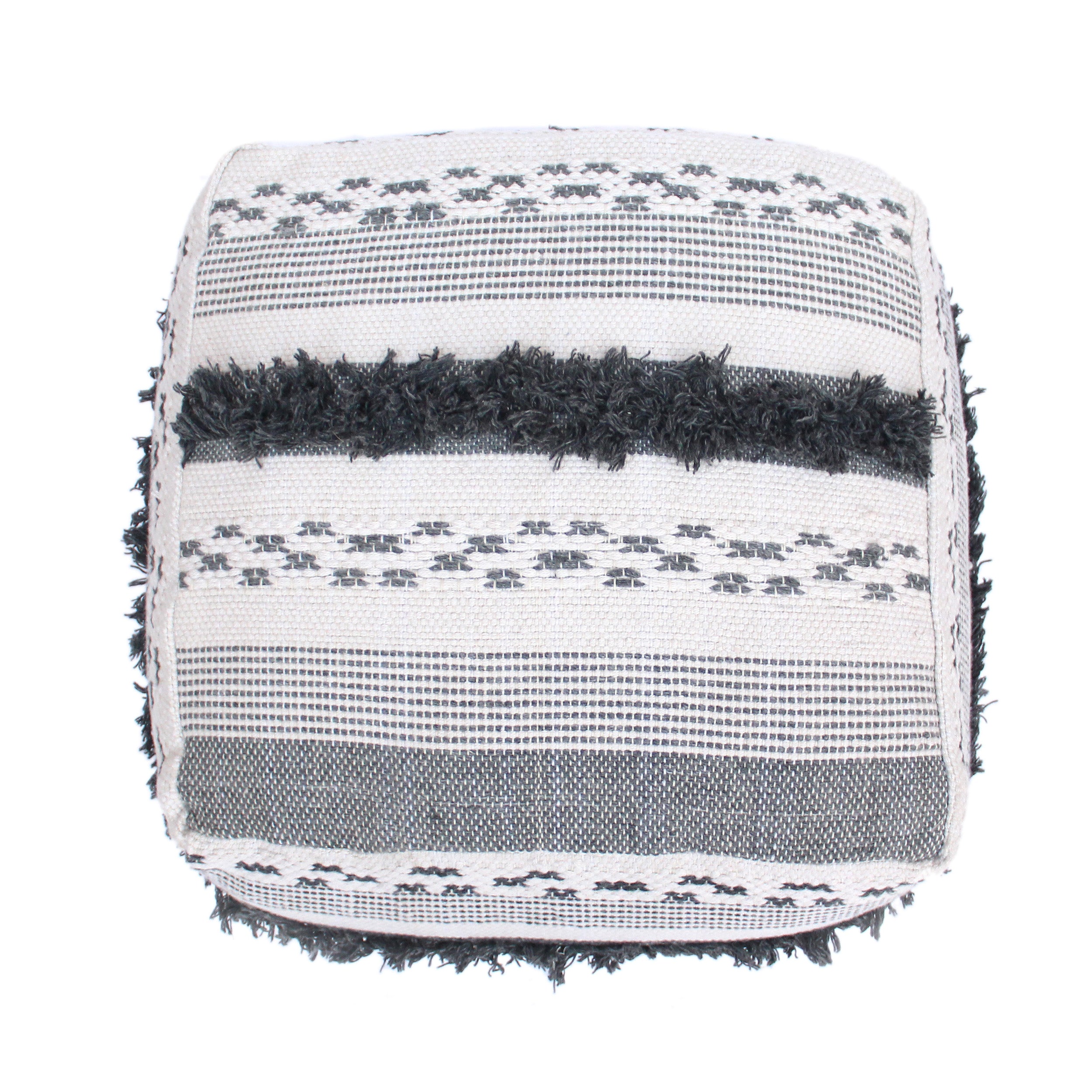 Karim Faux Yarn Large Pouf