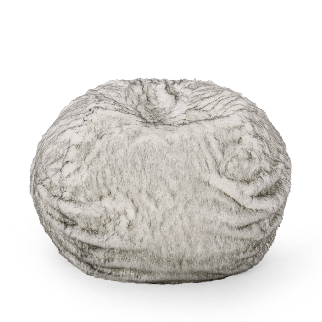 Negar 5 Foot Rounded Short Faux Fur Bean Bag