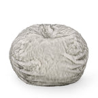 Negar 5 Foot Rounded Short Faux Fur Bean Bag