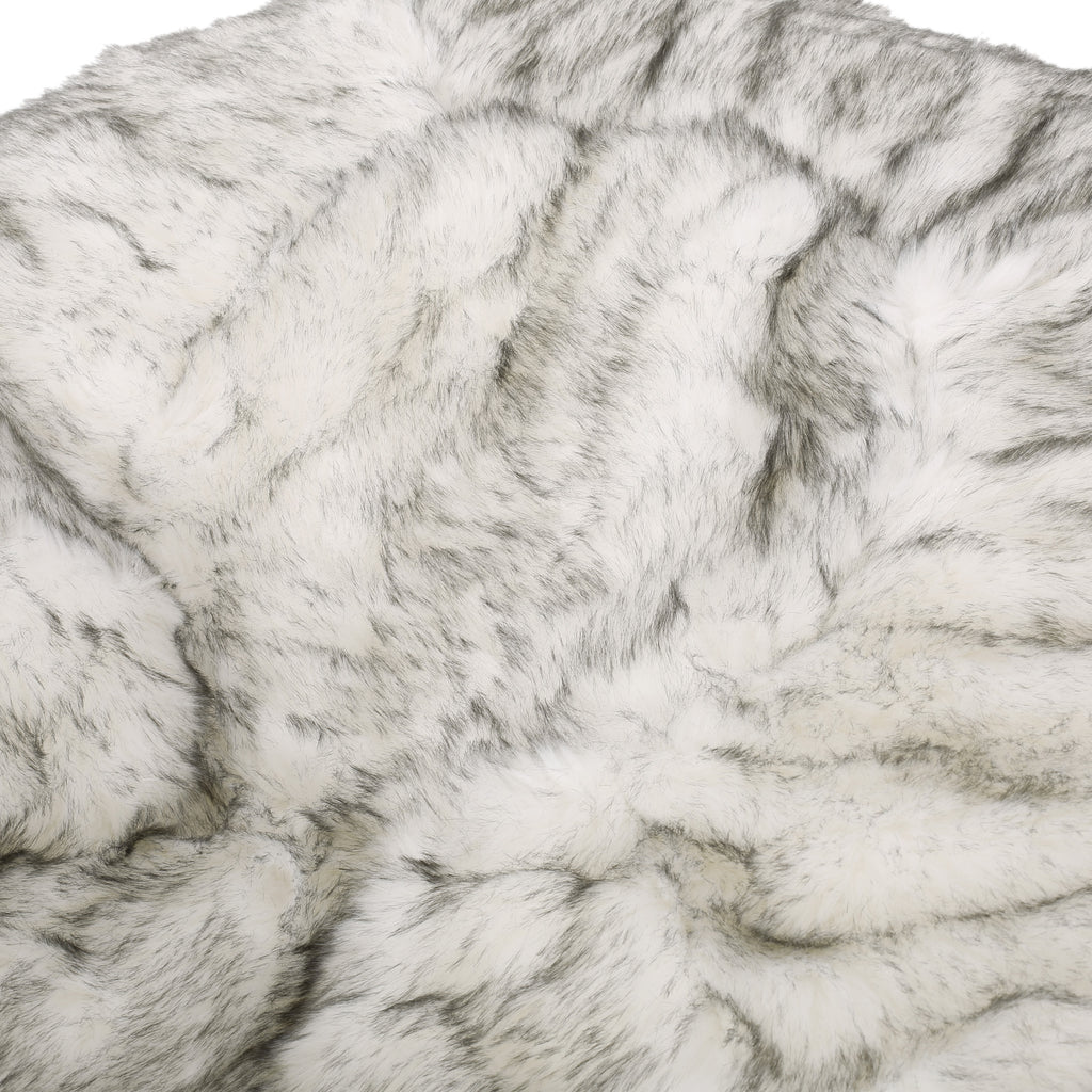 Negar 5 Foot Rounded Short Faux Fur Bean Bag