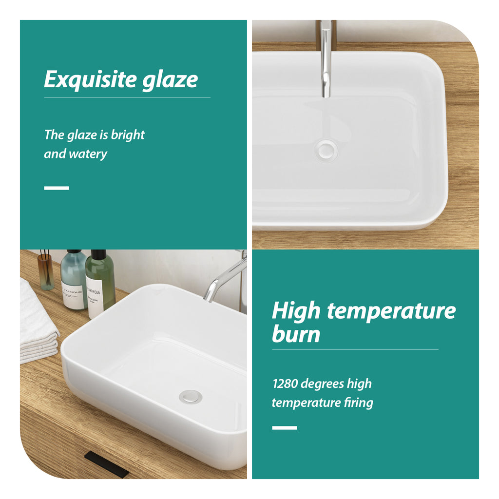 20x15 Inch Bathroom Vessel Sink