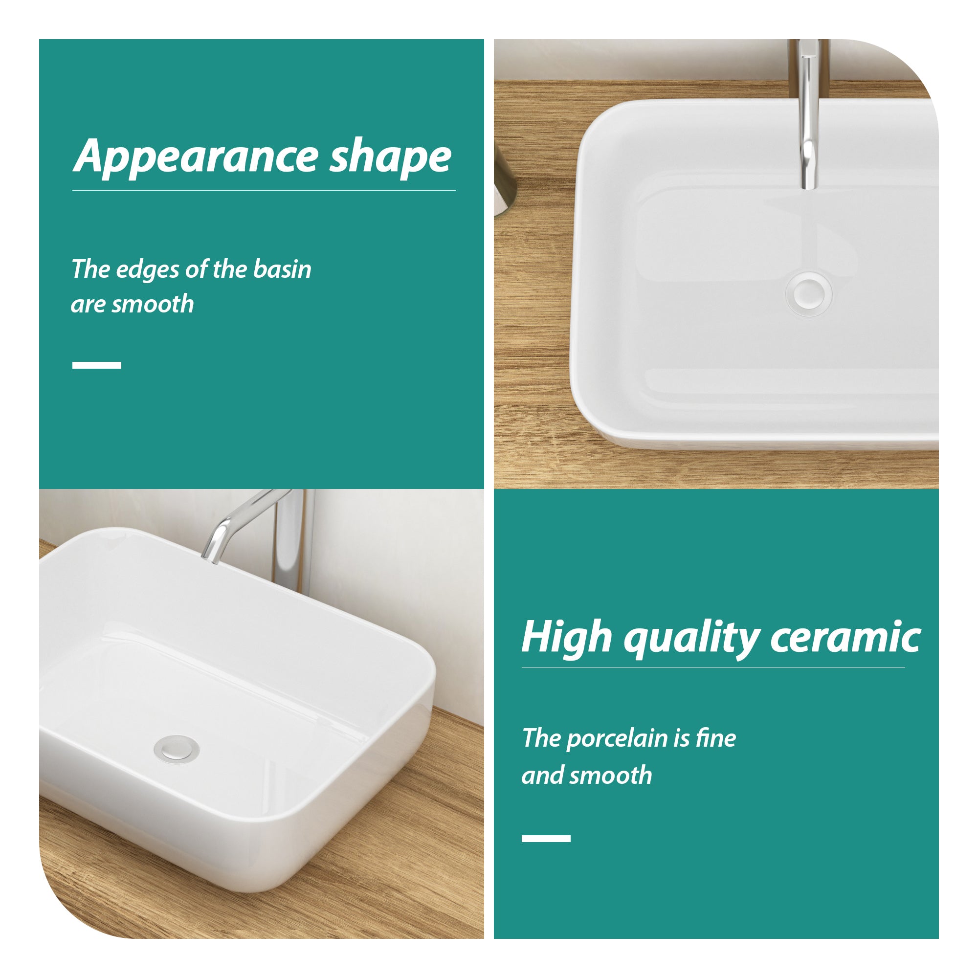 20x15 Inch Bathroom Vessel Sink