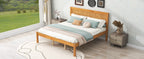 Platform Bed Frame with Headboard, Wood Slat Support, No Box Spring Needed, Queen