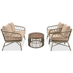 Bohemia-Inspired 4-Person Outdoor Seating Group