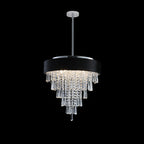 18-inch Modern Crystal Chandelier with Adjustable Height