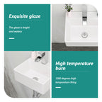 Premium Ceramic Wall Mounted Bathroom Sink