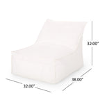 Ettie 3 Ft. Water Resistant Fabric Bean Bag Chair