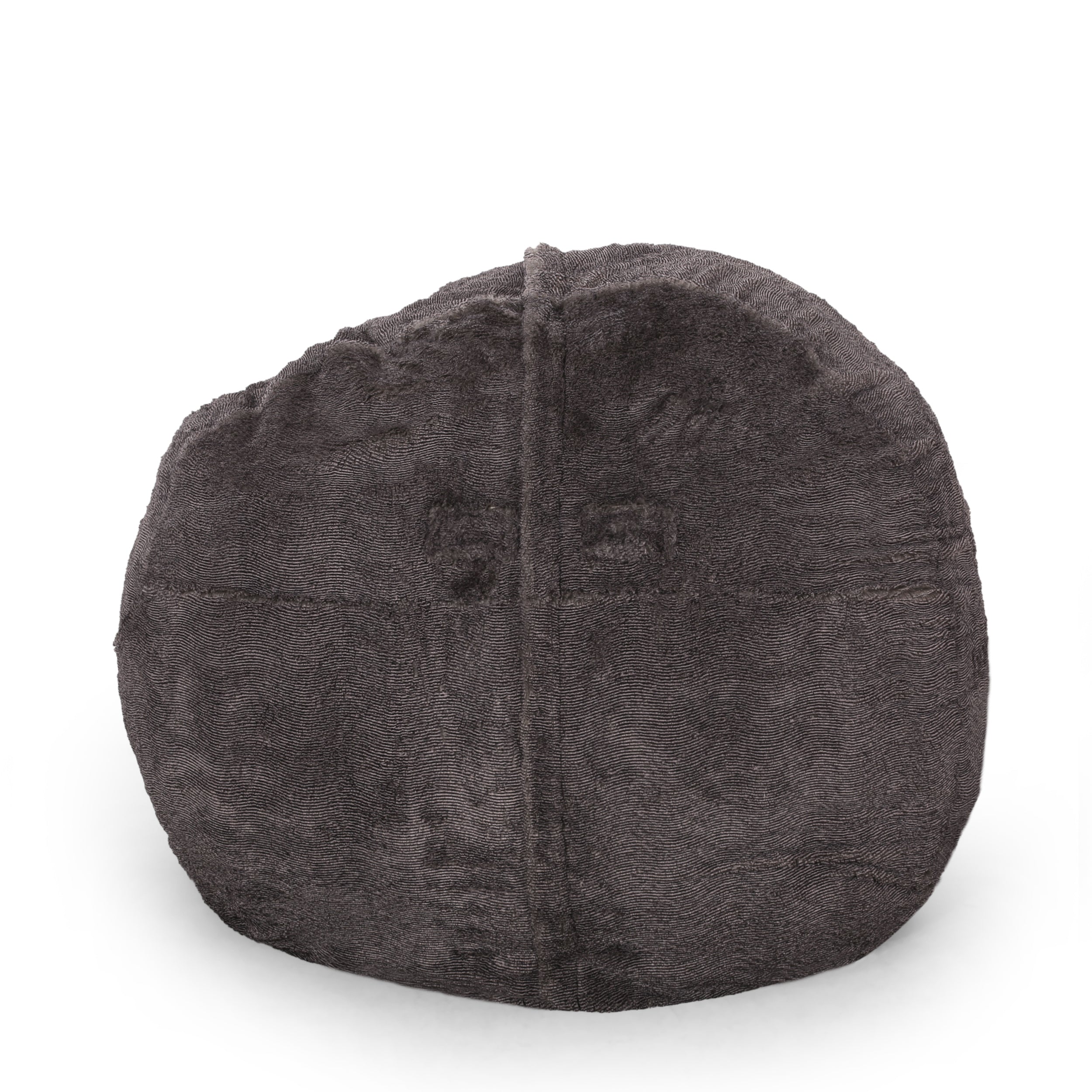 Lily Modern 5 Foot Faux Fur Cozy Bean Bag, Brown/Beige