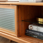 North America FAS Grade Solid Cherry Wood TV Cabinet