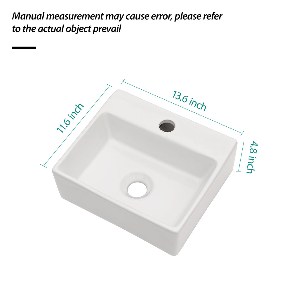 Premium Ceramic Wall Mounted Bathroom Sink