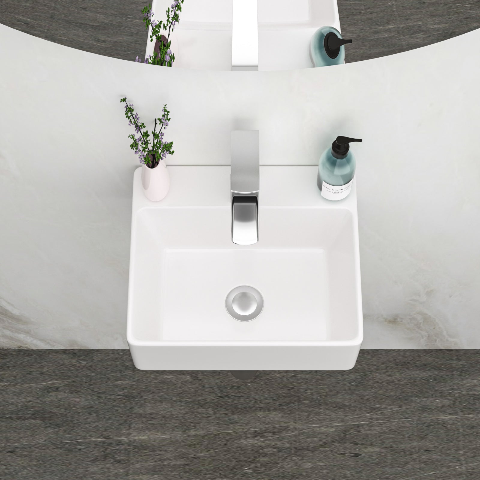 Premium Ceramic Wall Mounted Bathroom Sink