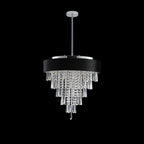 18-inch Modern Crystal Chandelier with Adjustable Height