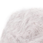 Mahin 5 Foot Rounded Faux Fur Bean Bag - Lavender