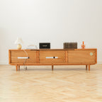 North America FAS Grade Solid Cherry Wood TV Cabinet