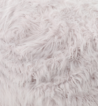Mahin 5 Foot Rounded Faux Fur Bean Bag - Lavender