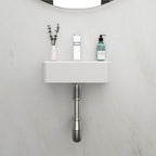 Stain Resistant Rectangular Bathroom Sink - 14.5x10 Inch