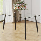 Modern Rectangular Glass Dining Table