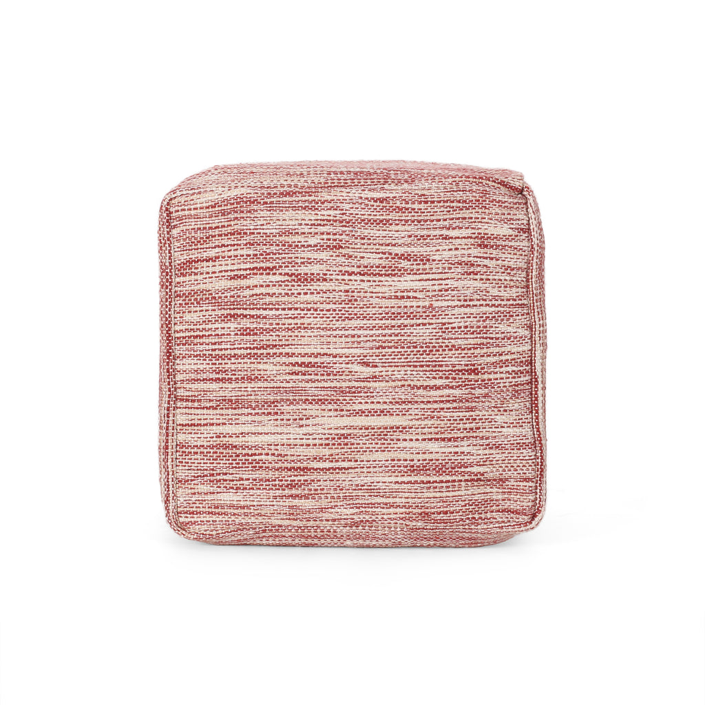 Enigma Yarn and Cotton Square Pouf