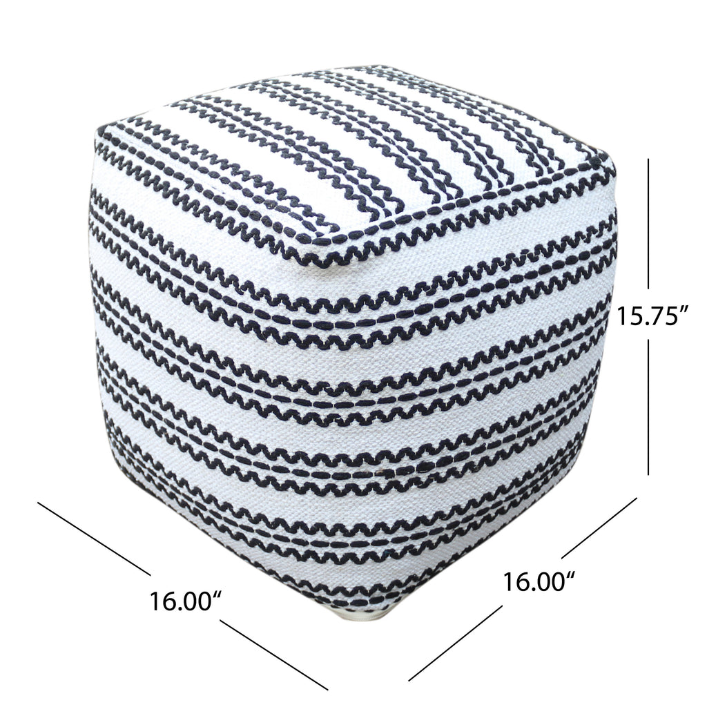 Lani Handcrafted Fabric Pouf