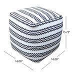 Lani Handcrafted Fabric Pouf