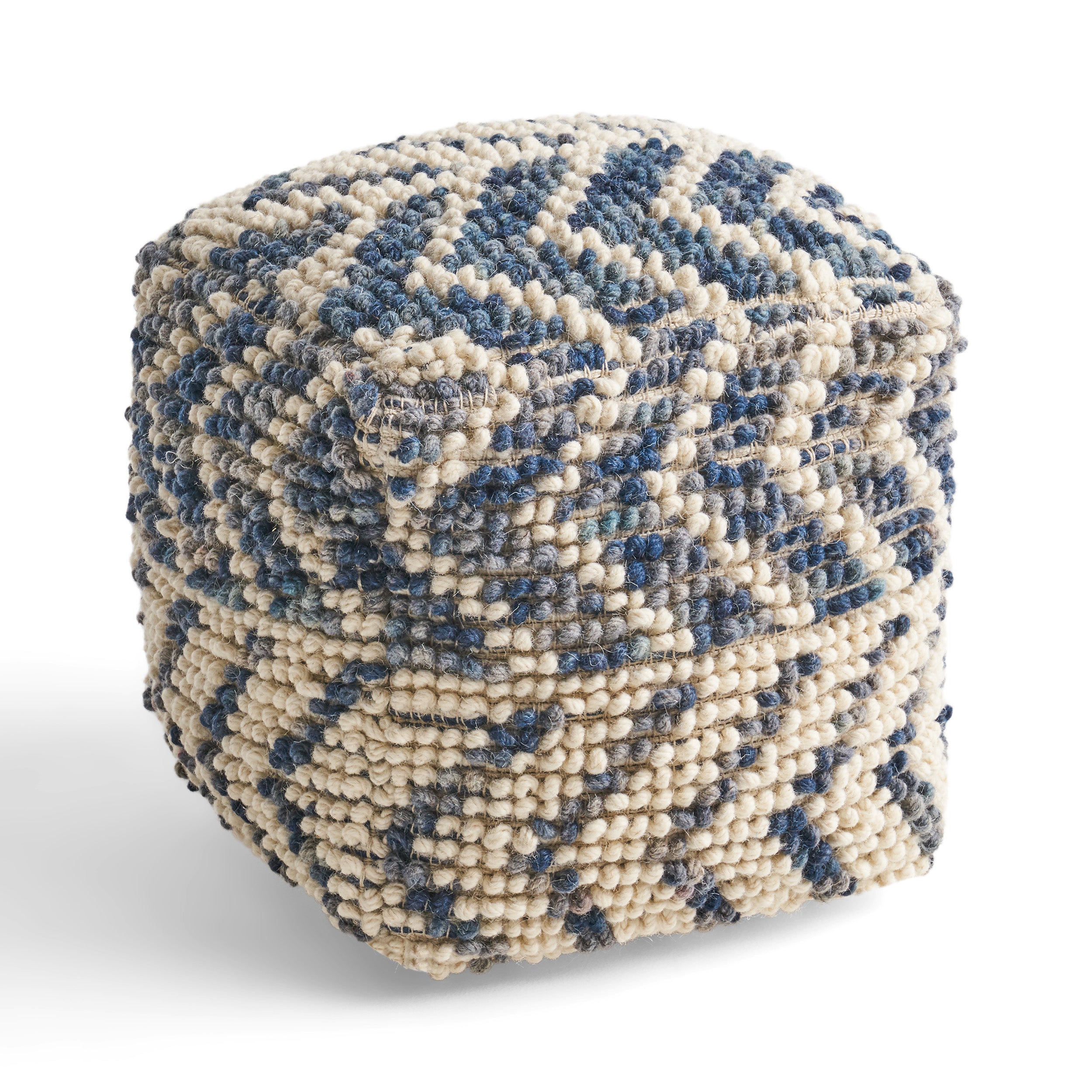 Alina Wool and Cotton Pouf