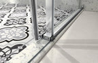 Brushed Nickel Frameless Shower Door