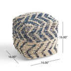 Alina Wool and Cotton Pouf