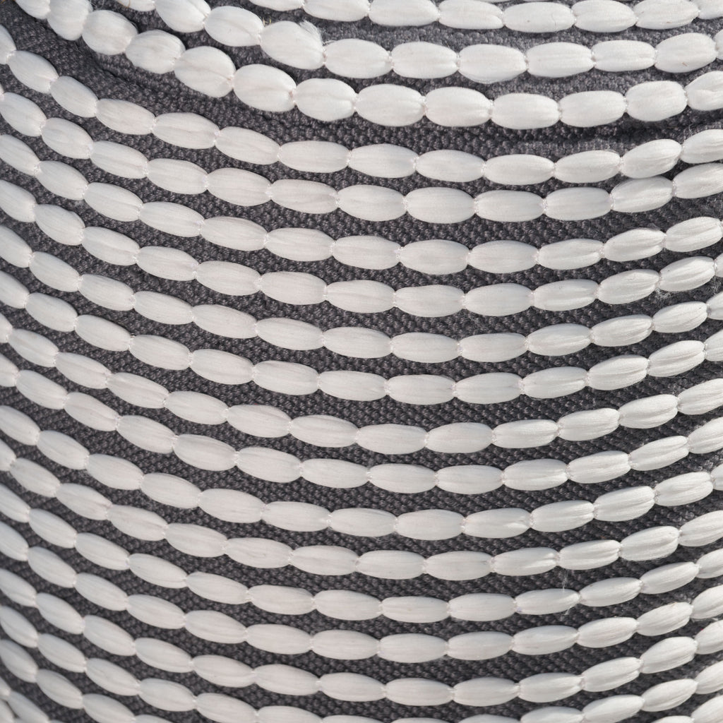 River Water Resistant Handcrafted Cylindrical Pouf