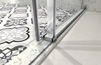 Brushed Nickel Frameless Shower Door