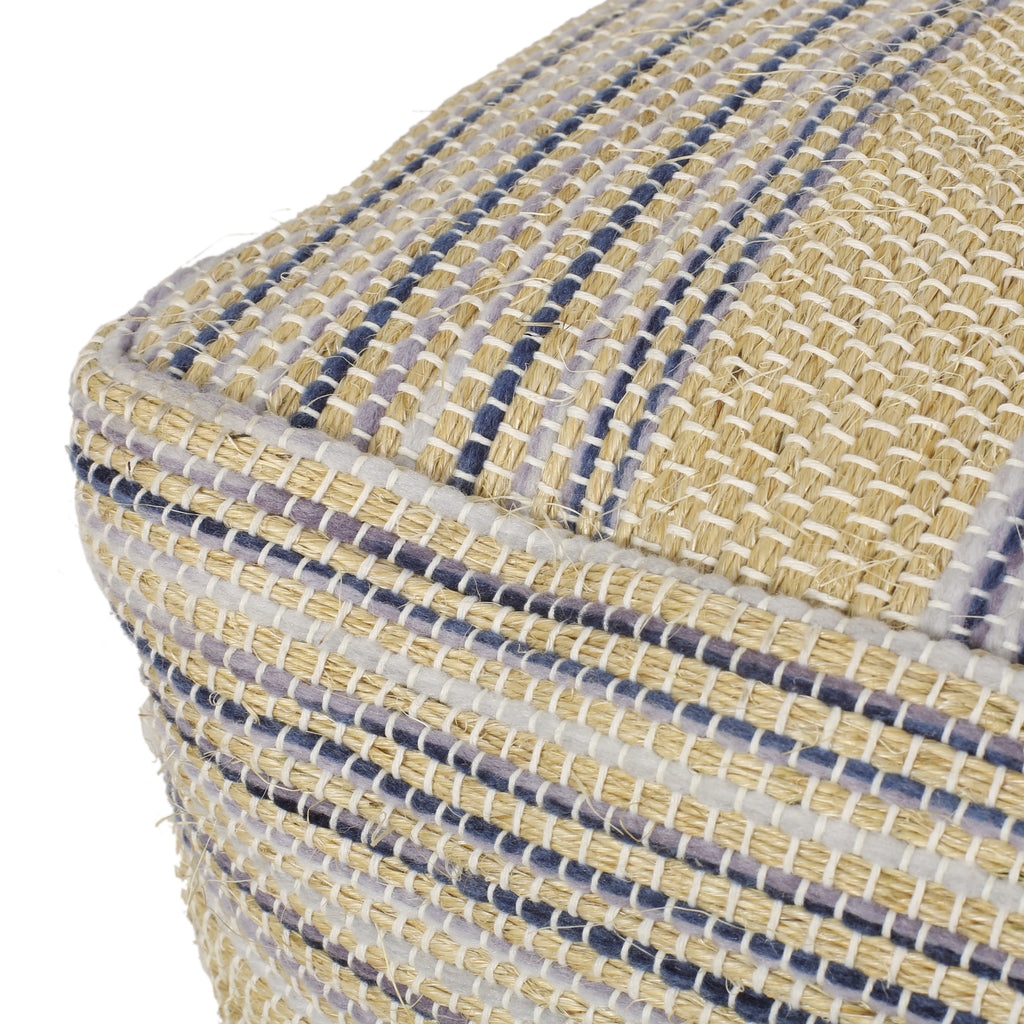 Western Handcrafted Fabric Pouf