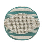 Diamond Handcrafted Fabric Cylindrical Pouf