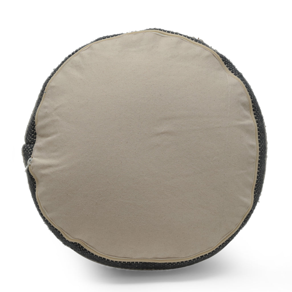 Diamond Handcrafted Fabric Cylindrical Pouf