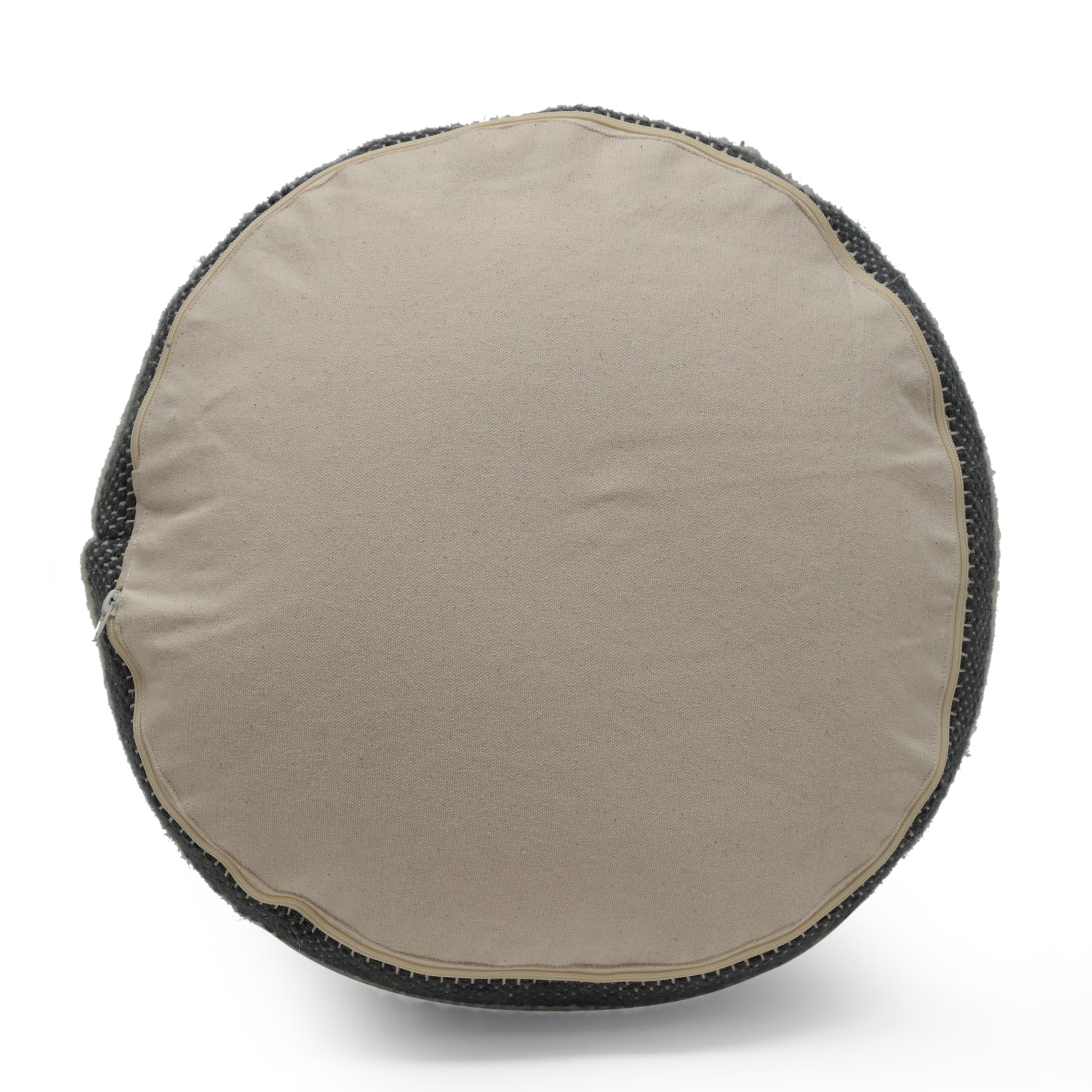 Diamond Handcrafted Fabric Cylindrical Pouf